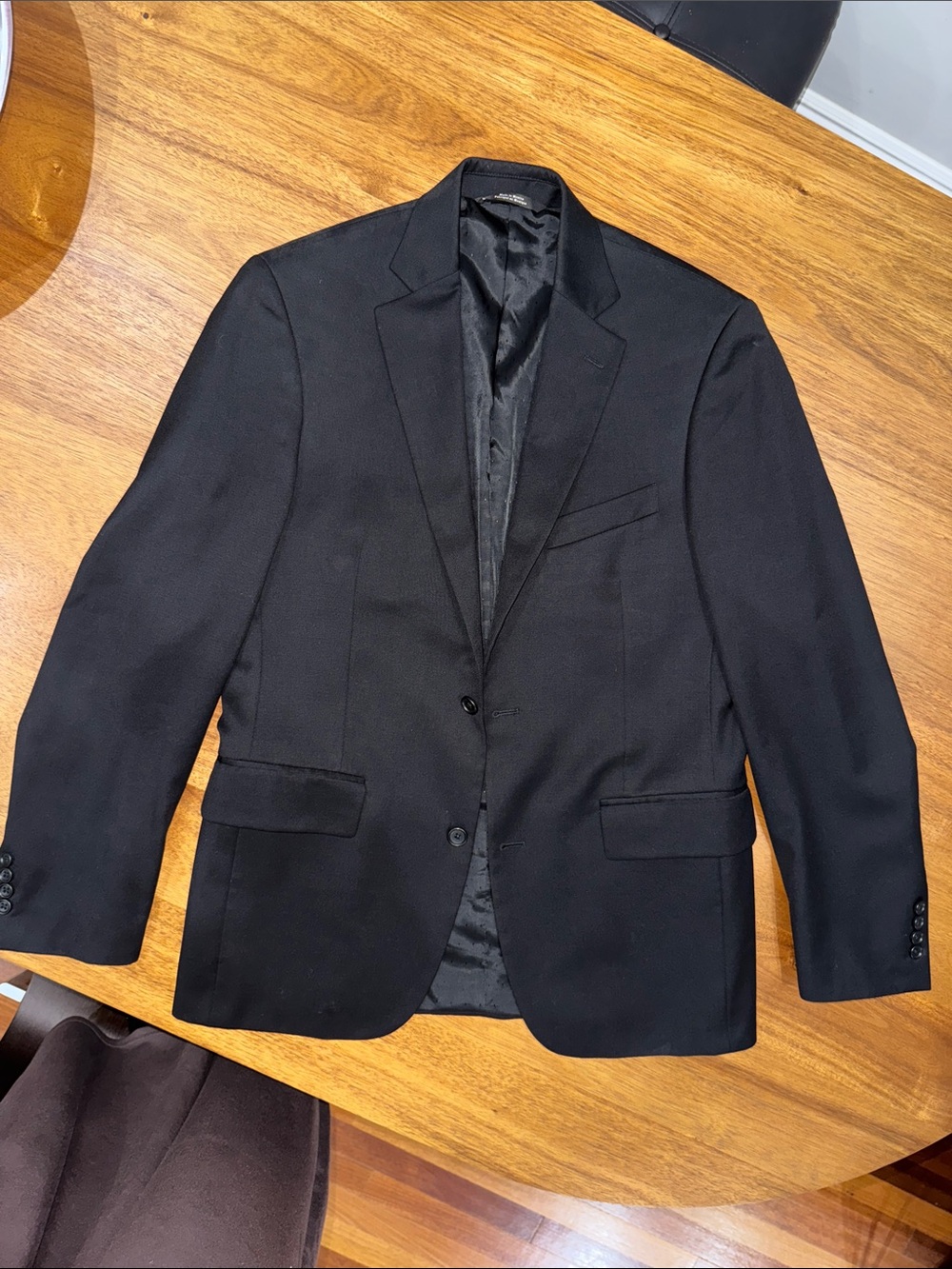 Nordstrom Black Men's Two-Button Suit Jacket / Sport Coat